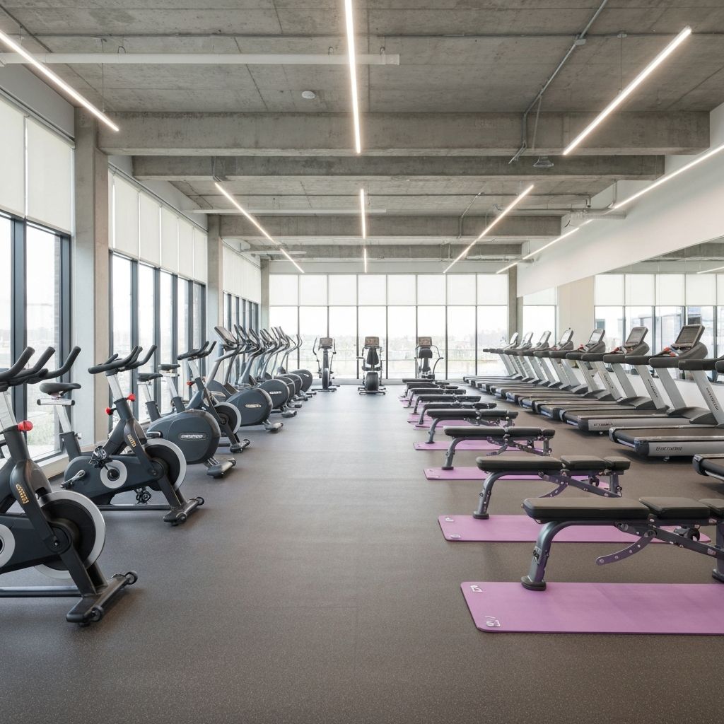 Modern kinesiotherapy studio interior